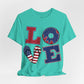 Patriotic Love Unisex Jersey Short Sleeve Tee