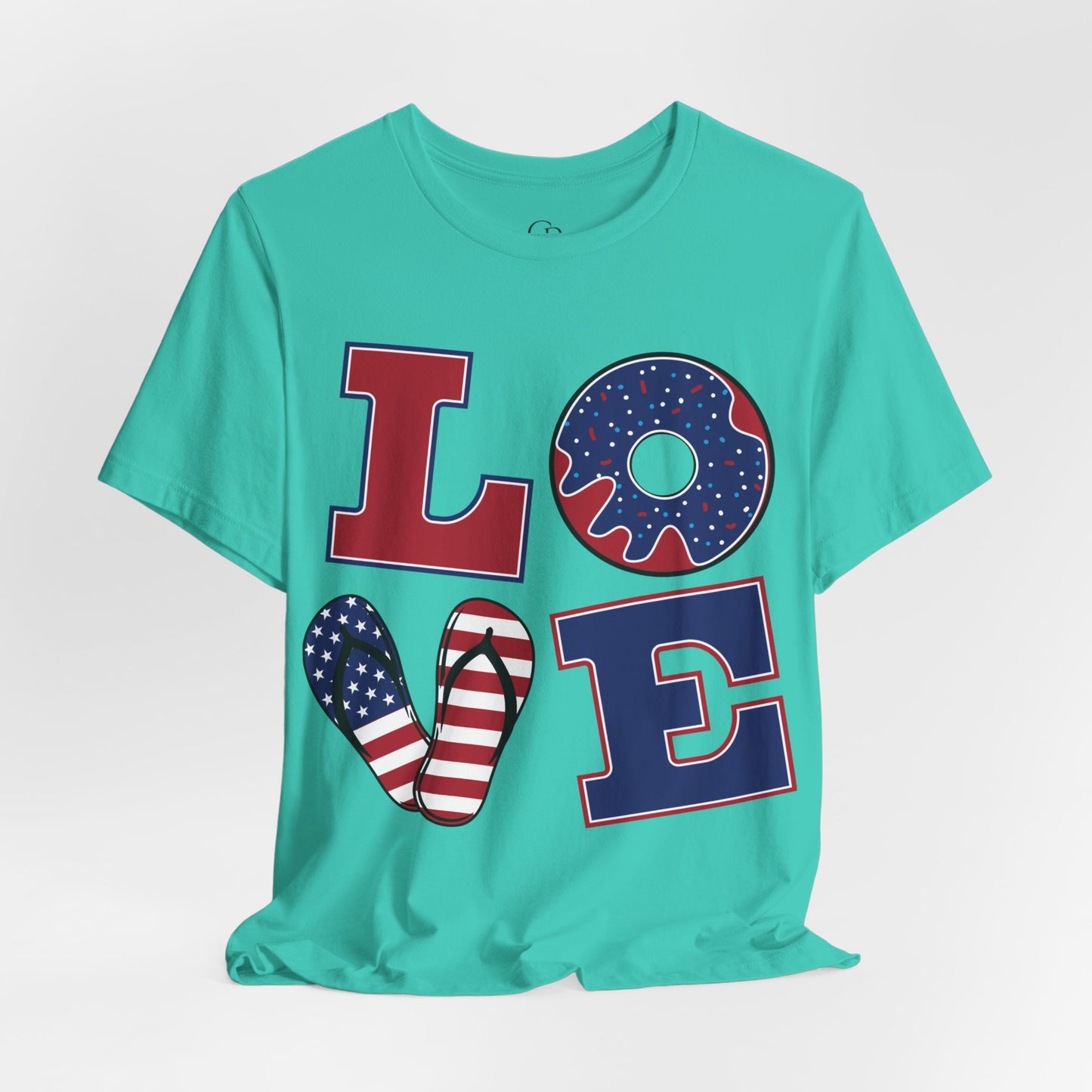 Patriotic Love Unisex Jersey Short Sleeve Tee