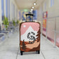 Fun Luggage Cover - "I Love to Travel" - Stylish Travel Accessory