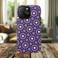 Violet Nova Bloom Stylish Tough Magnetic iPhone Case, Purple Floral iPhone Cover, Durable Cell iPhone Protector, Gift for Her, Mother's Gift