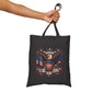 4th of July Patriotic Tote Bag — American Eagle Flag Canvas Grocery Bag