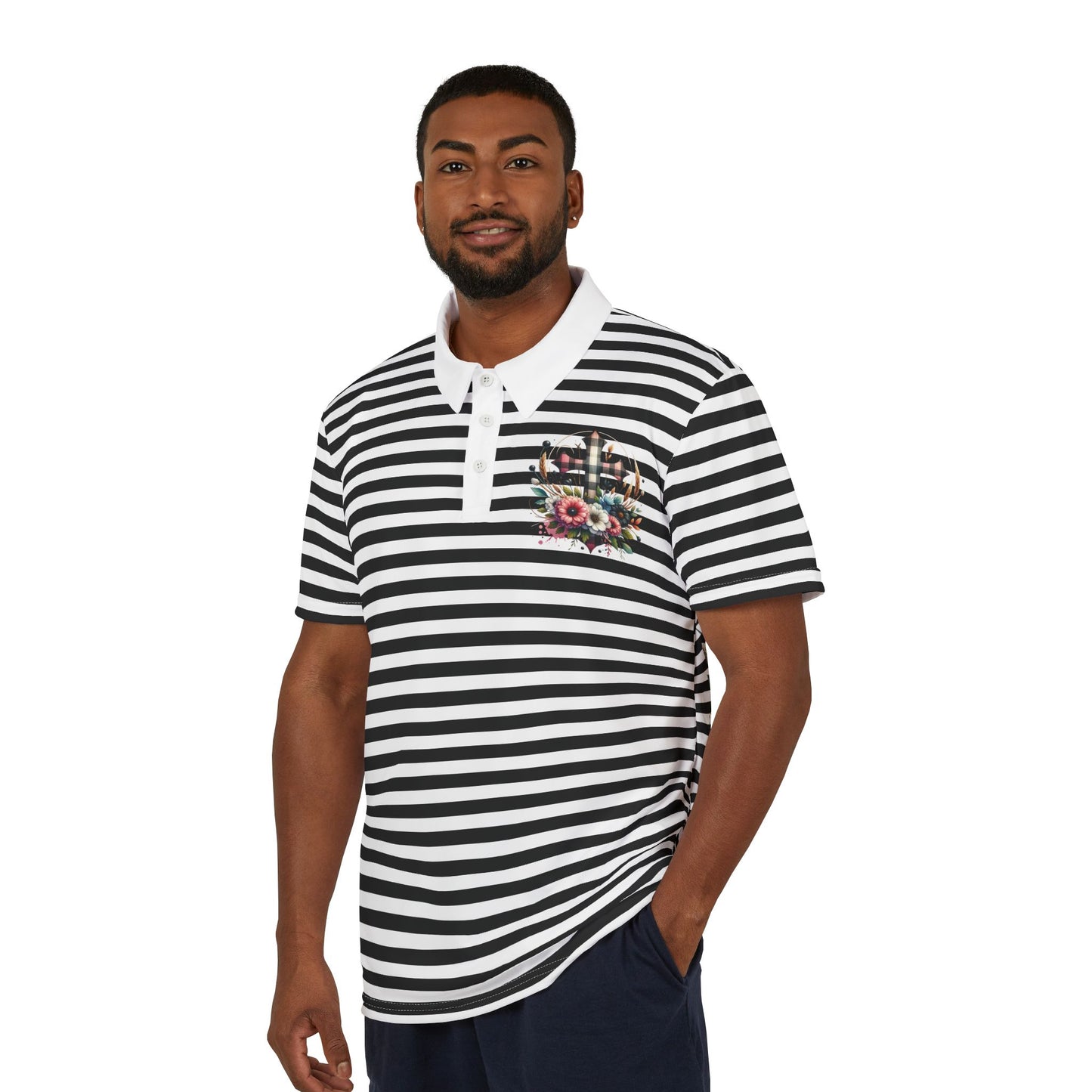 Stylish Striped Polo Shirt, Casual Summer Wear, Unisex Fashion Top, Beach Trip Outfit, Gift for Dad, Trendy Daily Look, Gift for Her and Gift for Him.