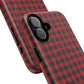 Tough Magnetic Phone Case - Red Plaid, Durable, Stylish Protection for iPhones, Gift for Outdoor Lovers, Unique Phone Cover