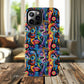 Psychedelic Visions Vibrant Art iPhone and Samsung Phone Case - Stylish Tough Case for Artists & Creatives.