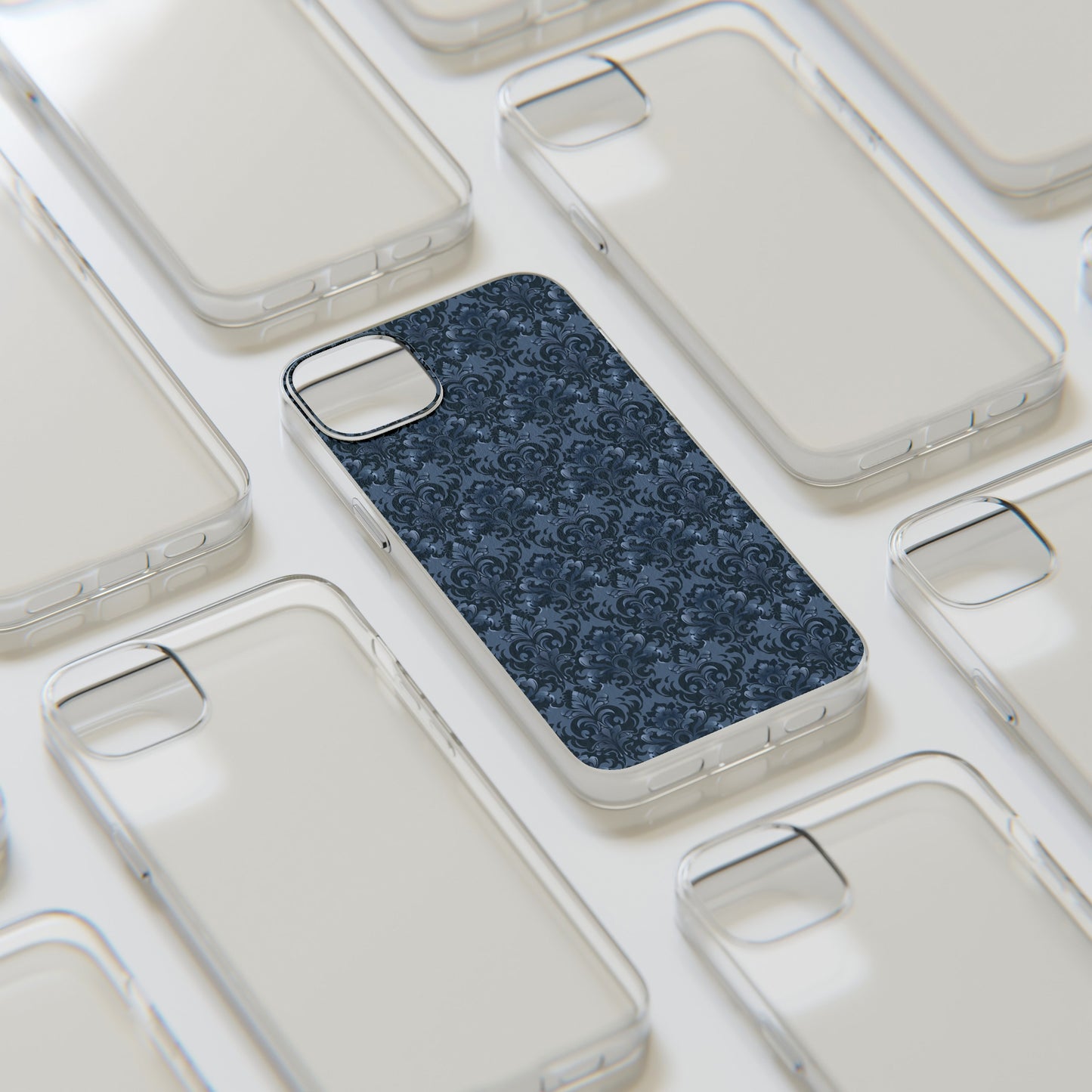 Opulent Dusk Clear Silicone iPhone Cases