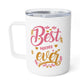 Best Mother Ever Chic Insulated Coffee Mug, Best Gift Ever, Travel Mug, Coffee Lover, Unique Kitchen Decor.