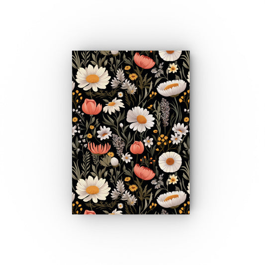 Blossom Elegance: Noir Garden Hard Backed Journal