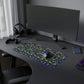 Daisy Delight Floral LED Gaming Mouse Pad – Custom Designed RGB Computer Accessory.