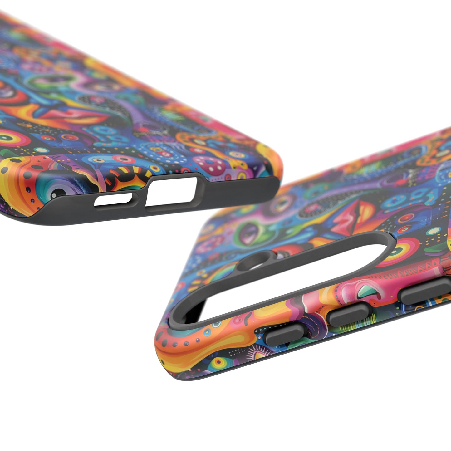 Psychedelic Visions Vibrant Samsung, iPhone and Google Pixel Phone Cases - Colorful Artistic Design