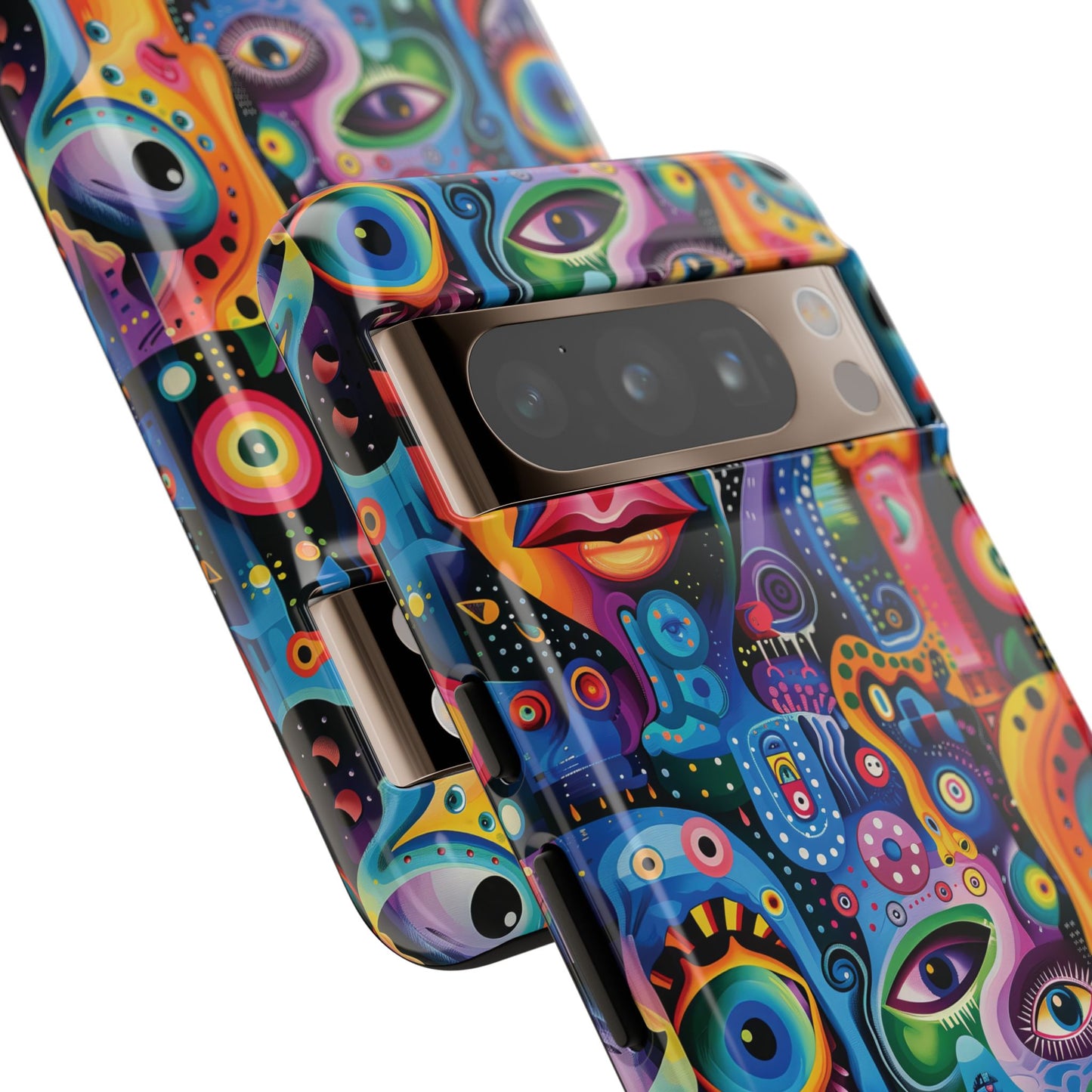 Psychedelic Visions Vibrant Art Google Pixel, iPhone and Samsung Phone Case - Tough Cases for Creative Souls