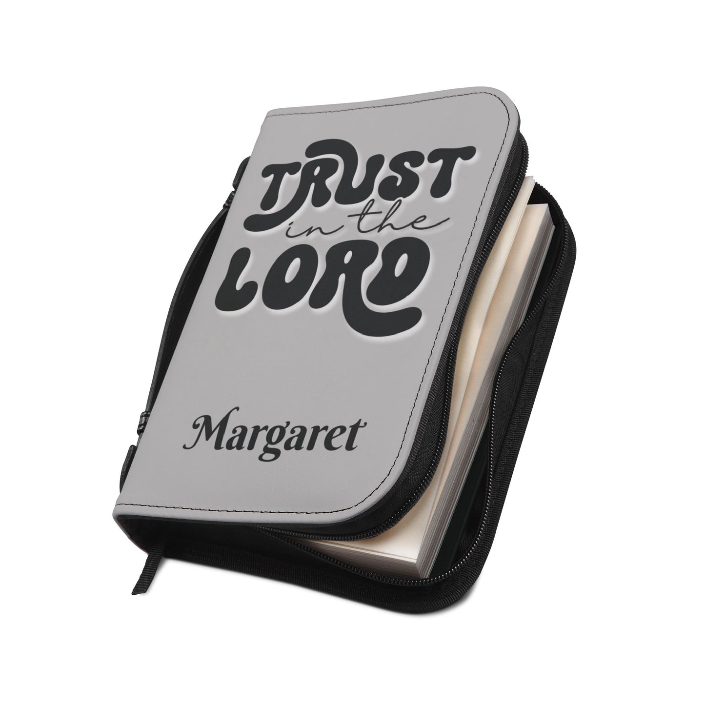 Personalized Floral Cross Bible Cover - Trust in the Lord Design| Baptism | Christening | Anniversary | Birthday Gifts.