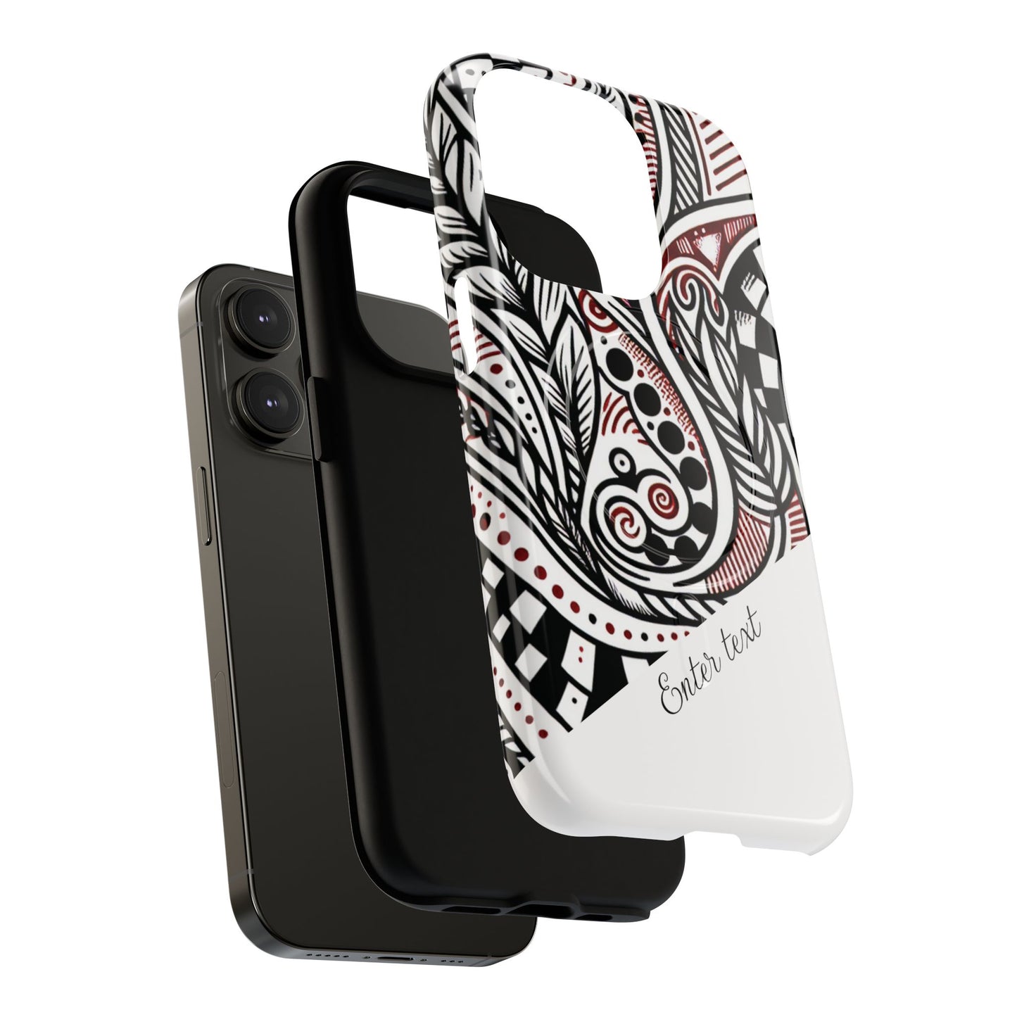 InkWhirl Fusion Stylish Tough Magnetic iPhone Case,  Unique Design, Gift for Him/Her, Trendy Accessory, Artist Collaboration, Durable Protection,Magsafe iPhone case
