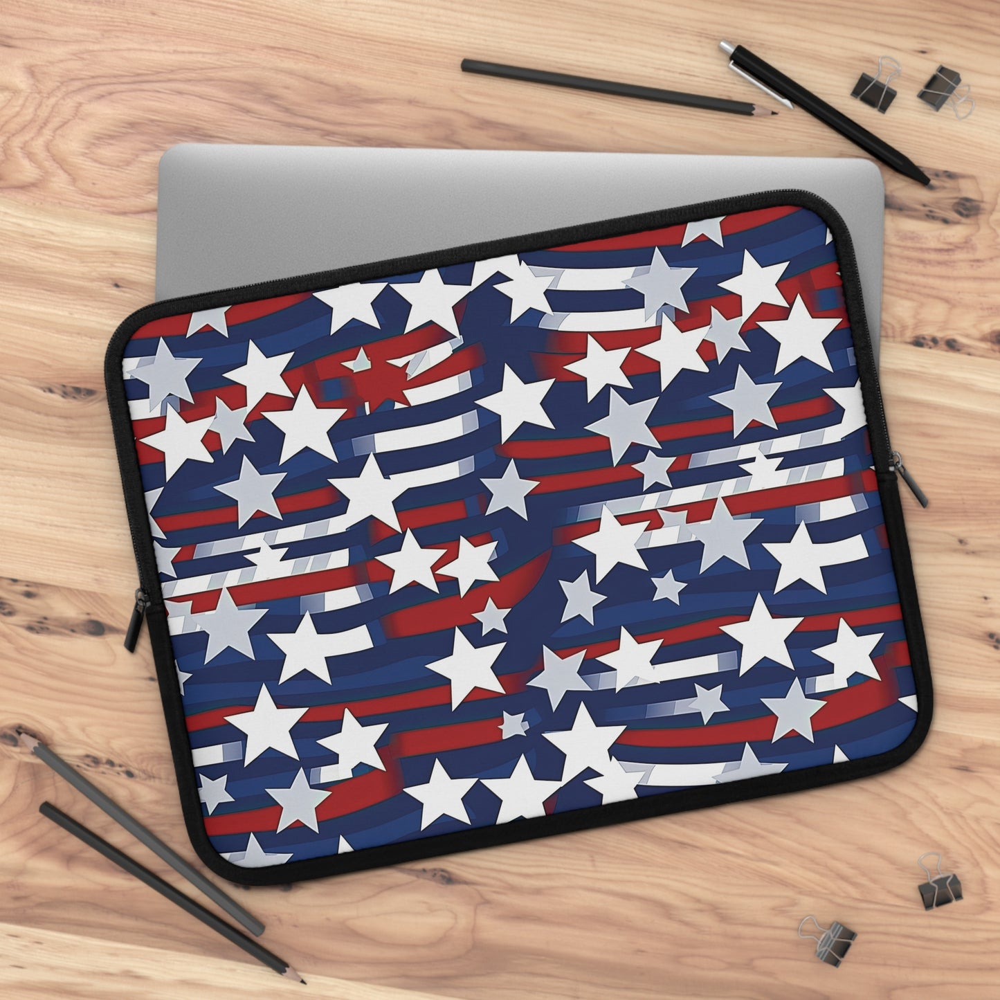 Patriotic Waves Laptop Sleeve