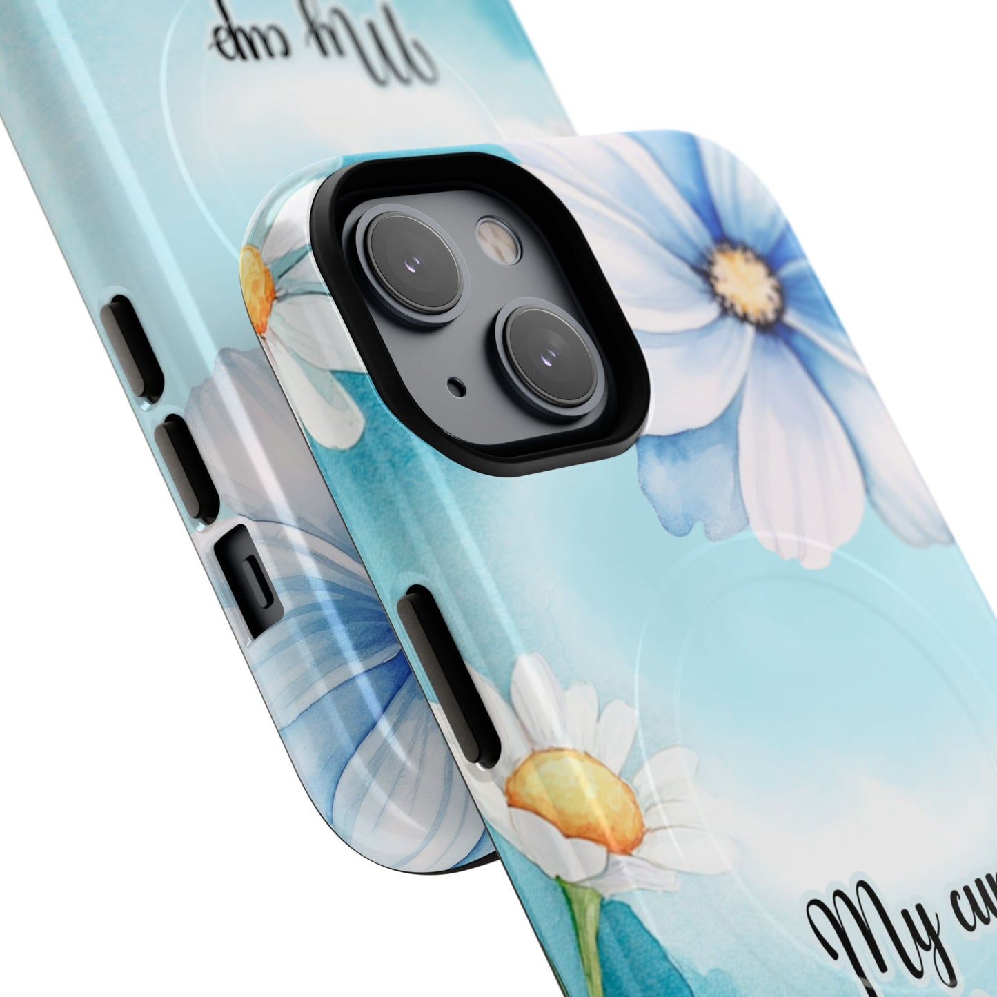 My Cup Overflows Psalm 23:5 | Inspirational Gift, Tough iPhone Magnetic Case | Scripture, Bible Verse, MagSafe® iPhone® Tough Case, iPhone 14, iPhone 15, iPhone 16, Pro, Pro Max, Plus,