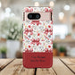 Personalized Rosette Coquette Phone Case - Custom Name/Message 'I Am Stronger Than The Storm' Floral Bow Protective Case