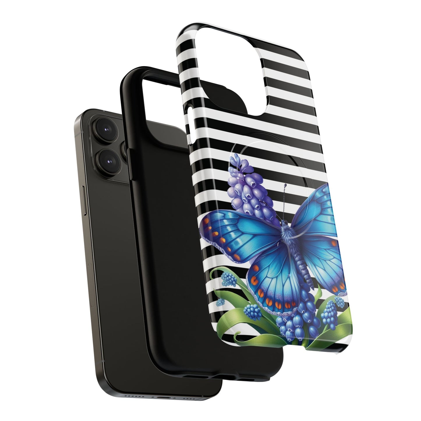 Midnight Bloom Tough iPhone Magnetic Cases - Floral, Stylish iPhone Cover, Gift for Her, Custom Mobile Case, Trendy iPhone Accessories