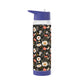 Blossom Elegance: Noir Garden Infuser Water Bottle