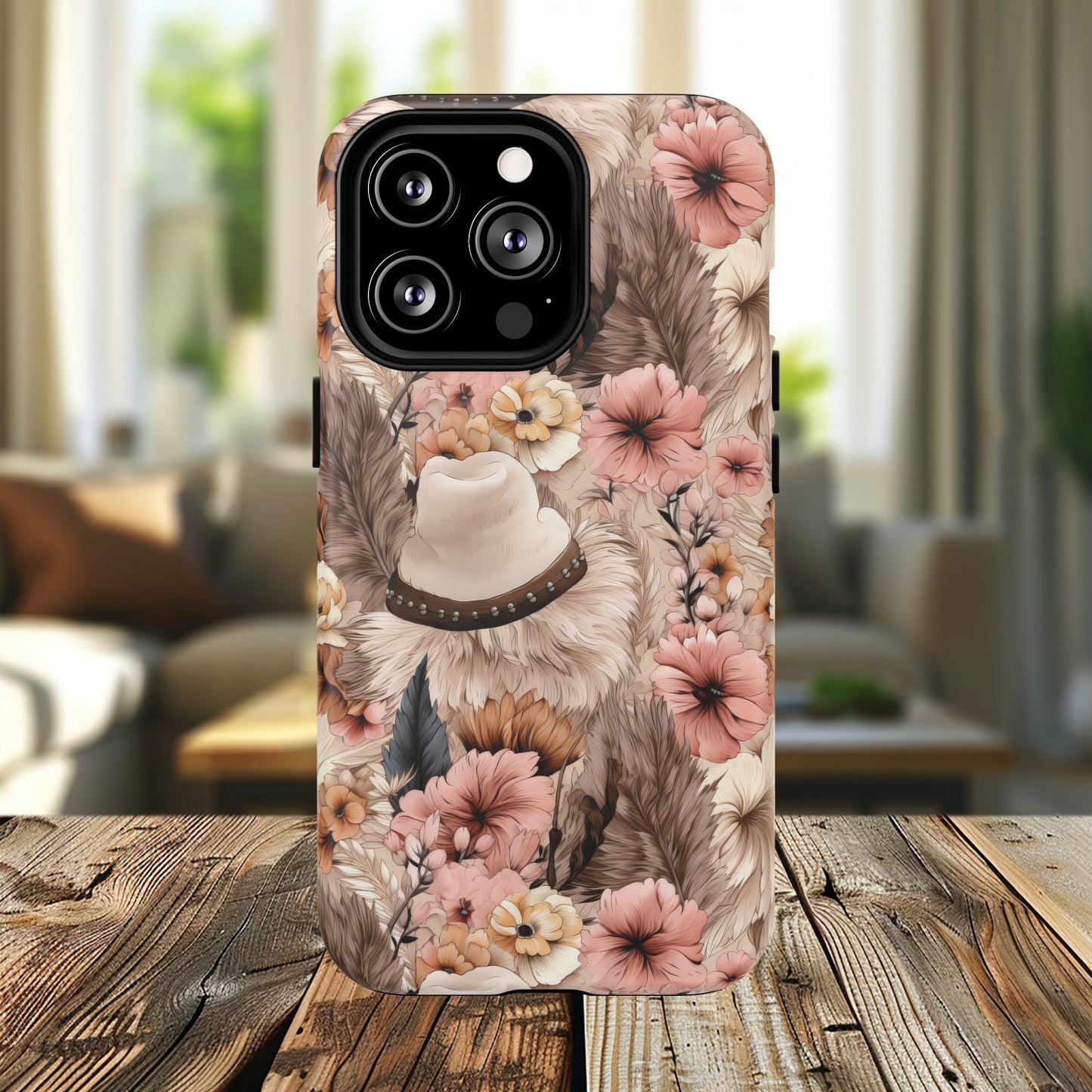 Western Boho Tough iPhone Magnetic Case - Bohemian Style, Durable Protection, Unique Gift, Trendy Accessory, iPhone Cover