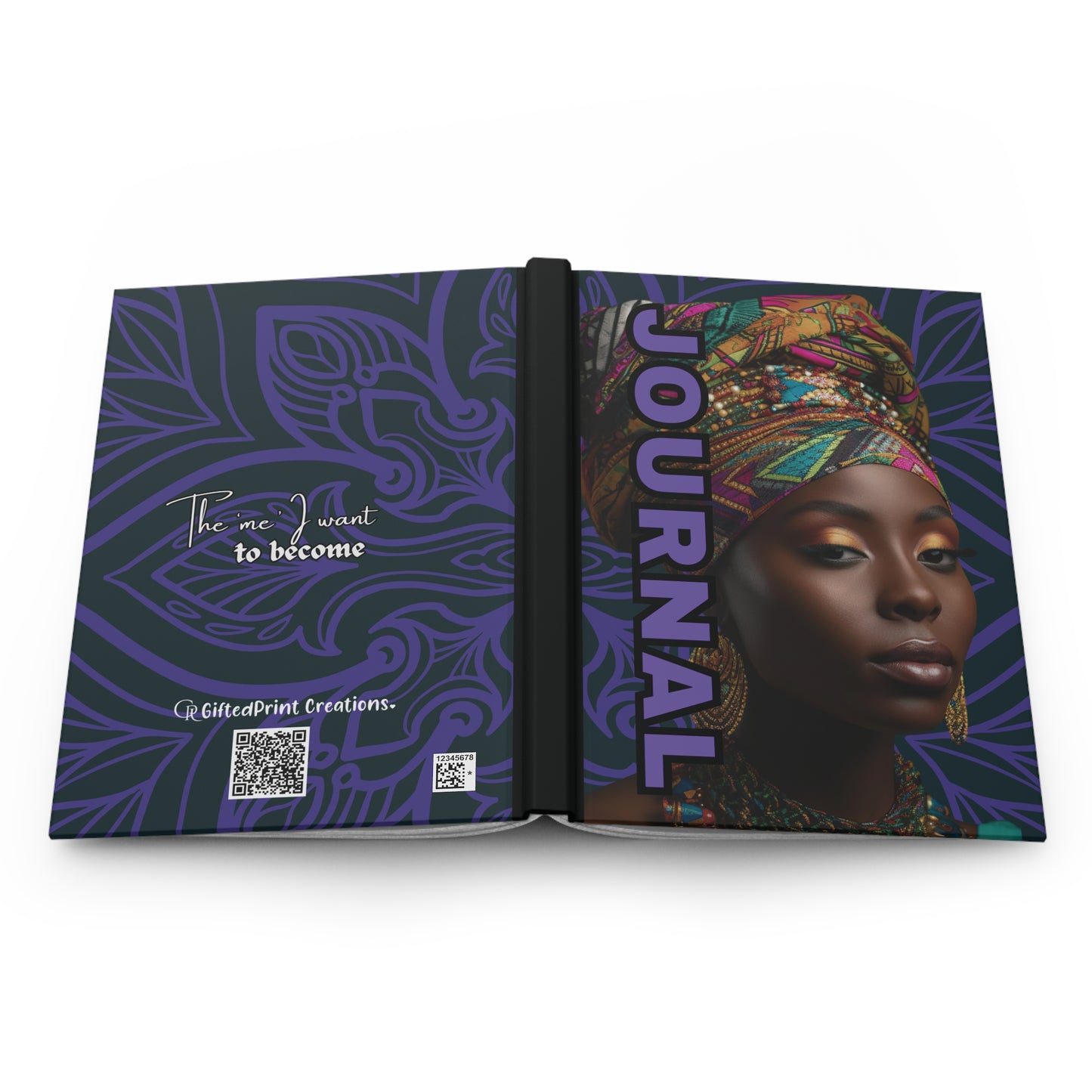 Vibrant Hardcover Journal for Inspiration, Self-Discovery, Gift for Her, Bullet Journal, Empowerment Notebook