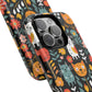 Whimsical Feline Garden iPhone, Samsung or Google Pixel Tough Cases