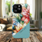 Personalized Radiant Gardenlight Stained Glass Tough MagSafe Magnetic Case, Vibrant Flower Cover, Durable Protective Case, Unique Gift for Her, Spring Elegance, iPhone® 13, 14, 15, 16, 17, Pro, Pro Max, Plus Cases.