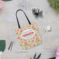 Personalized Doodle Daydream Composition Book Inspired Canvas Tote Bag with Colorful Straps, Cute School Bag, Eco-Friendly Tote, Back to School Shopping Bag, Teacher Gift Idea