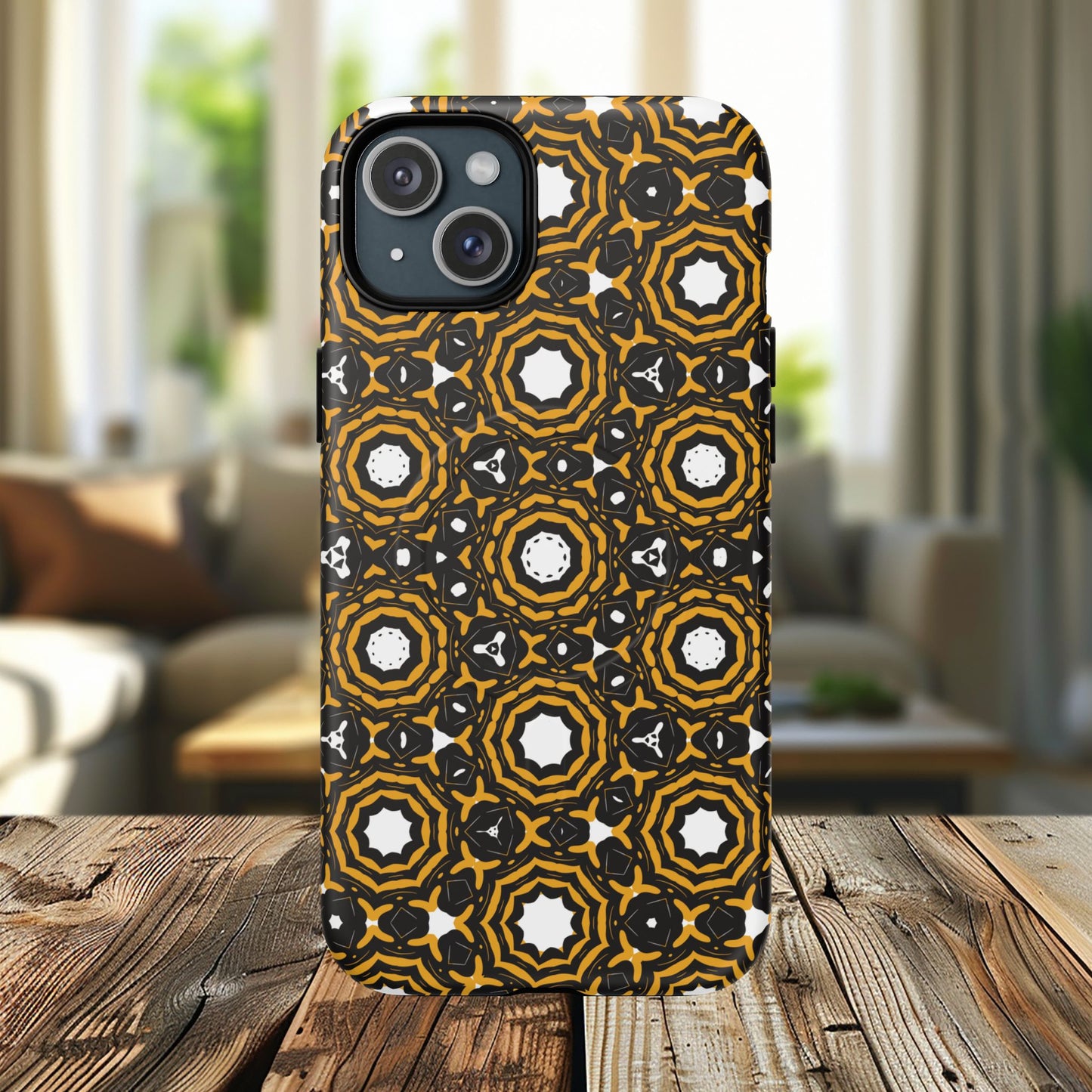 Stylish Tough Magnetic Phone Case, Unique Pattern Phone Cover, Durable Magnetic Case, Trendy Tech Accessories, Gift for Phone Lovers