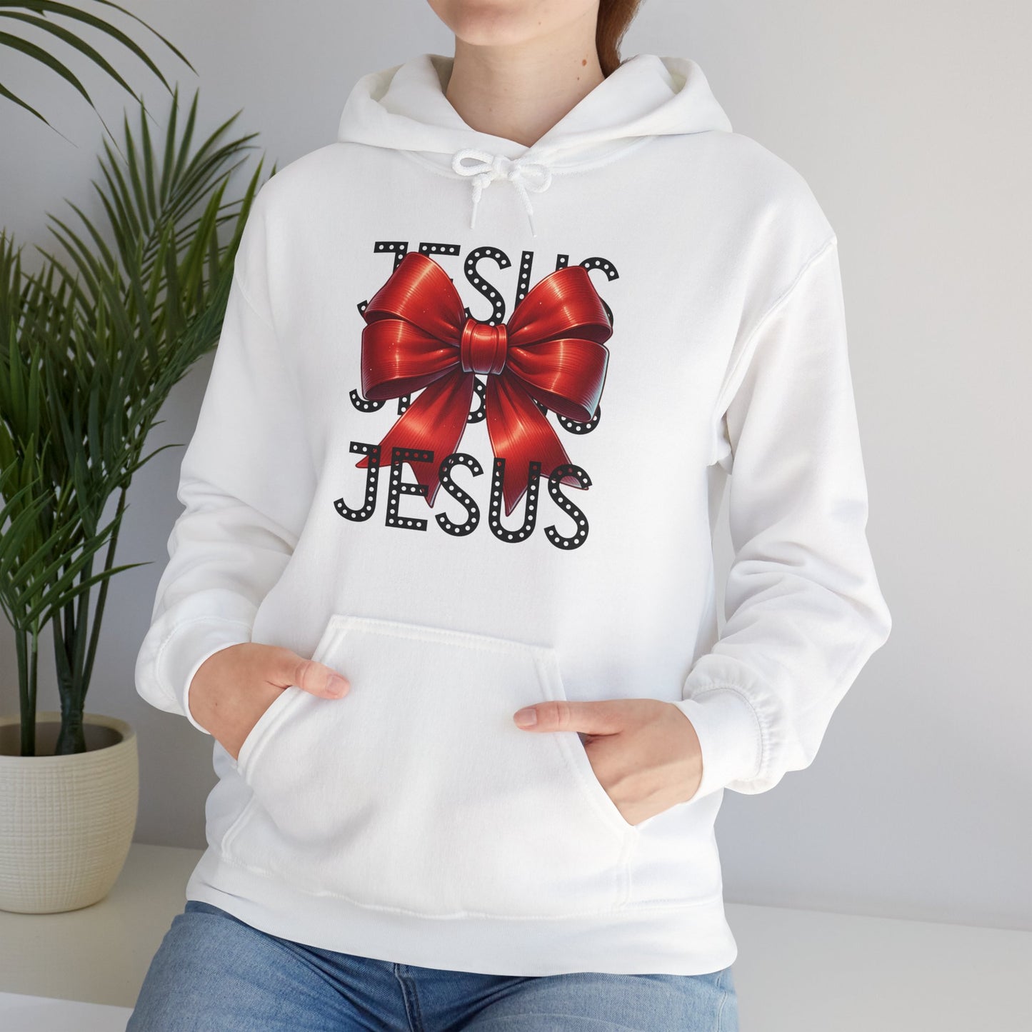 JESUS Unisex Heavy Blend™ Gildan Hooded Sweatshirt.