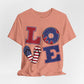 Patriotic Love Unisex Jersey Short Sleeve Tee