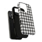 Black and White Gingham Phone Case, Tough Magnetic Cases, Stylish Phone Cover, Gift for Her, Trendy Phone Accessory, Checkered Print