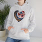 Floral Heart Unisex Heavy Blend™ Hooded Sweatshirt