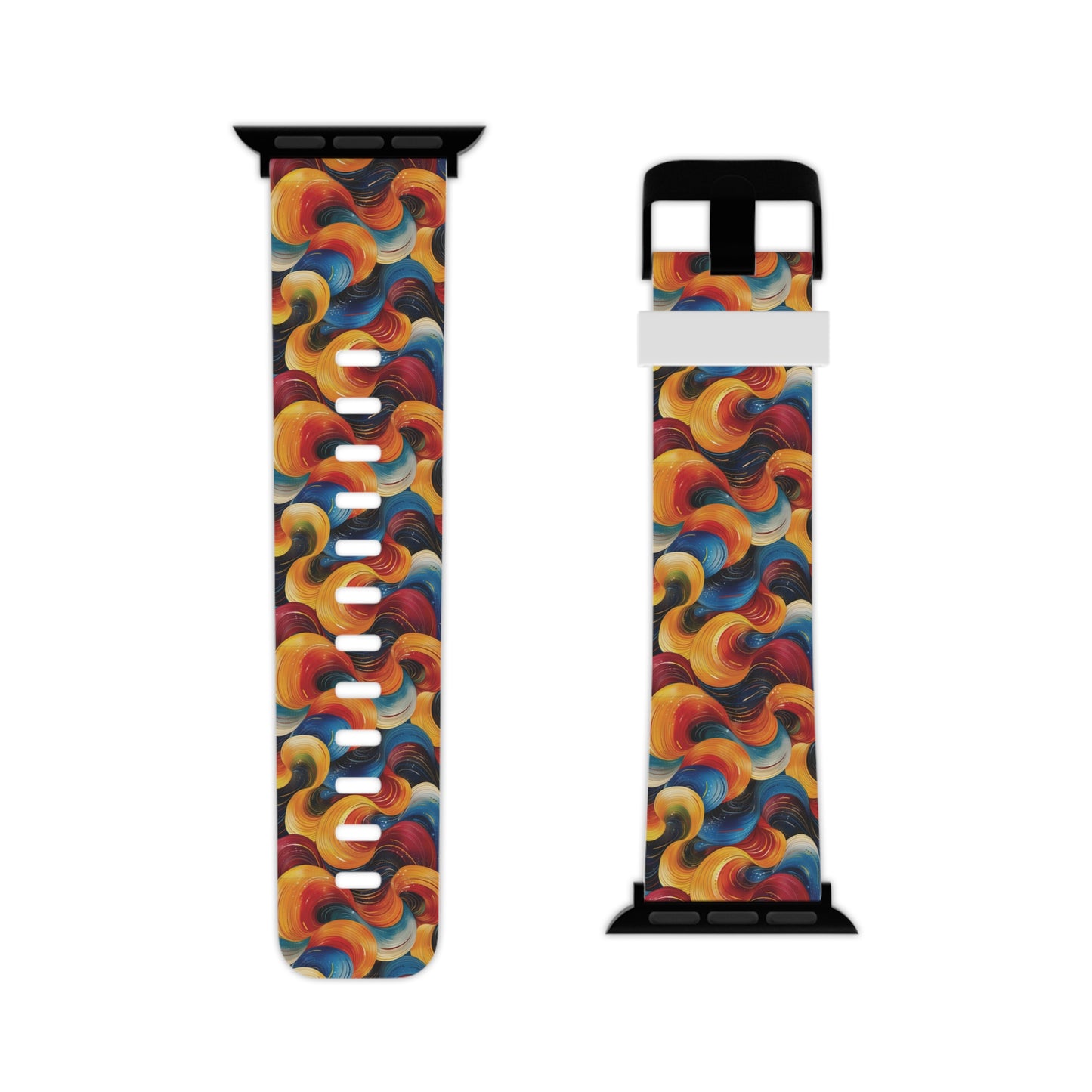 Cosmic Swirl Vibrant Apple Watch Band - Colorful Design for Stylish Wear