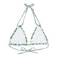 White Tropical Bliss Strappy Triangle Bikini Top (AOP)- (PY)