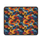 Cosmic Swirl Colorful Wave Non-Slip Gaming Mouse Pad - Perfect for Gamers and Home Offices.