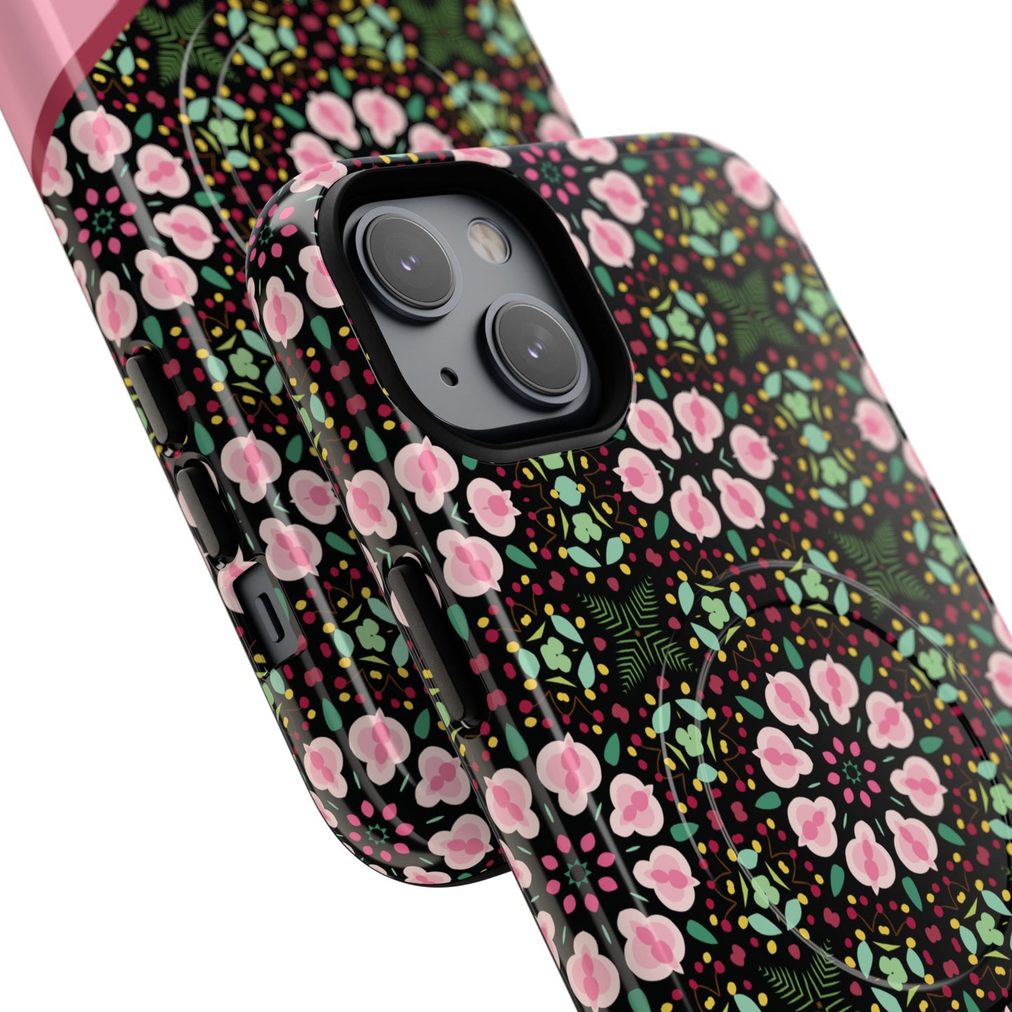 Personalized Twilight Petal Tapestry Floral Tough Magnetic MagSafe® iPhone Case, Durable iPhone Protector, Unique Gift for Her, Stylish Tech Accessories.
