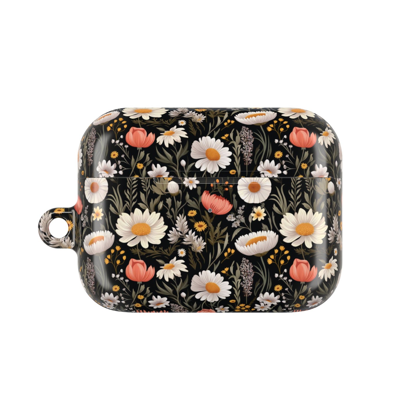 Blossom Elegance: Noir Garden AirPod Case - Chic Floral Design for Nature Lovers- Airpods Pro Gen 1 and 2, Gen 1 to 4.
