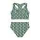 Grey Tropical Bliss Girls Two Piece Swimsuit (AOP)- (PY)