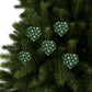 Green Snowflake Elegance Ceramic Ornaments (1pcs, 5pcs, 10pcs, 20pcs)