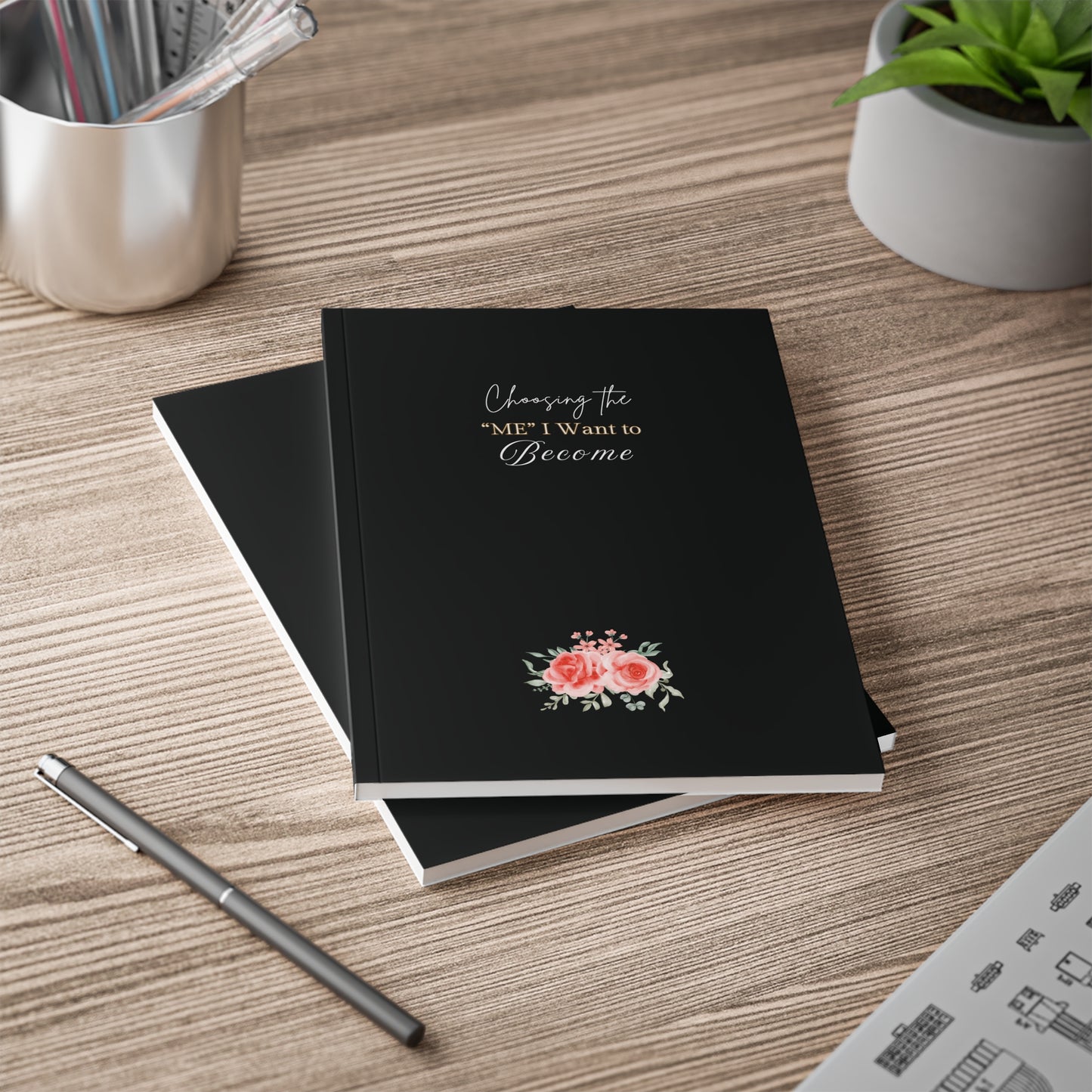 Inspirational Softcover  - ''Choosing the 'me' I want to Become'' A5 Journal, Planning, Gift for Students, Motivation, Goal Setting.