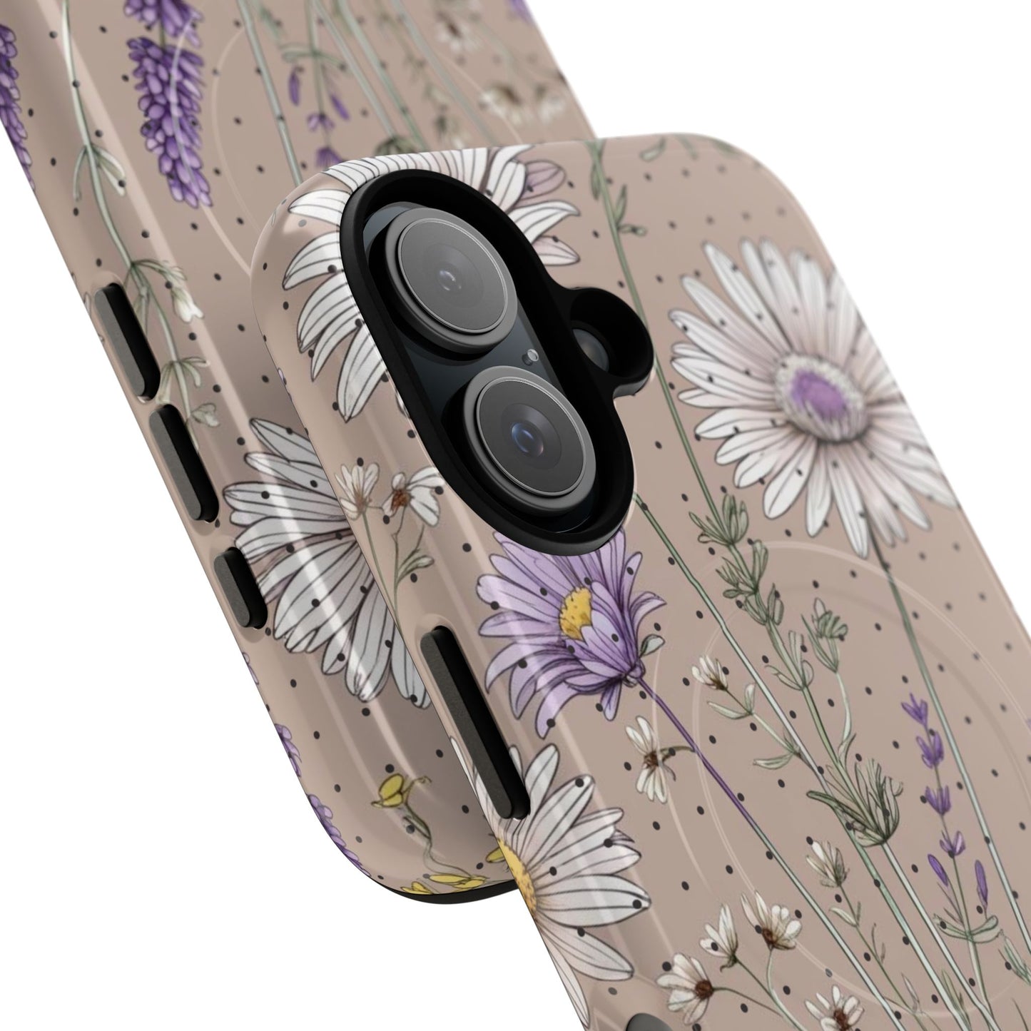Daisy Delight iPhone Case - Tough Magnetic Cases for Every Occasion, Nature Lover Gift, Durable Mobile Protection, Flower Pattern, Stylish Accessory.