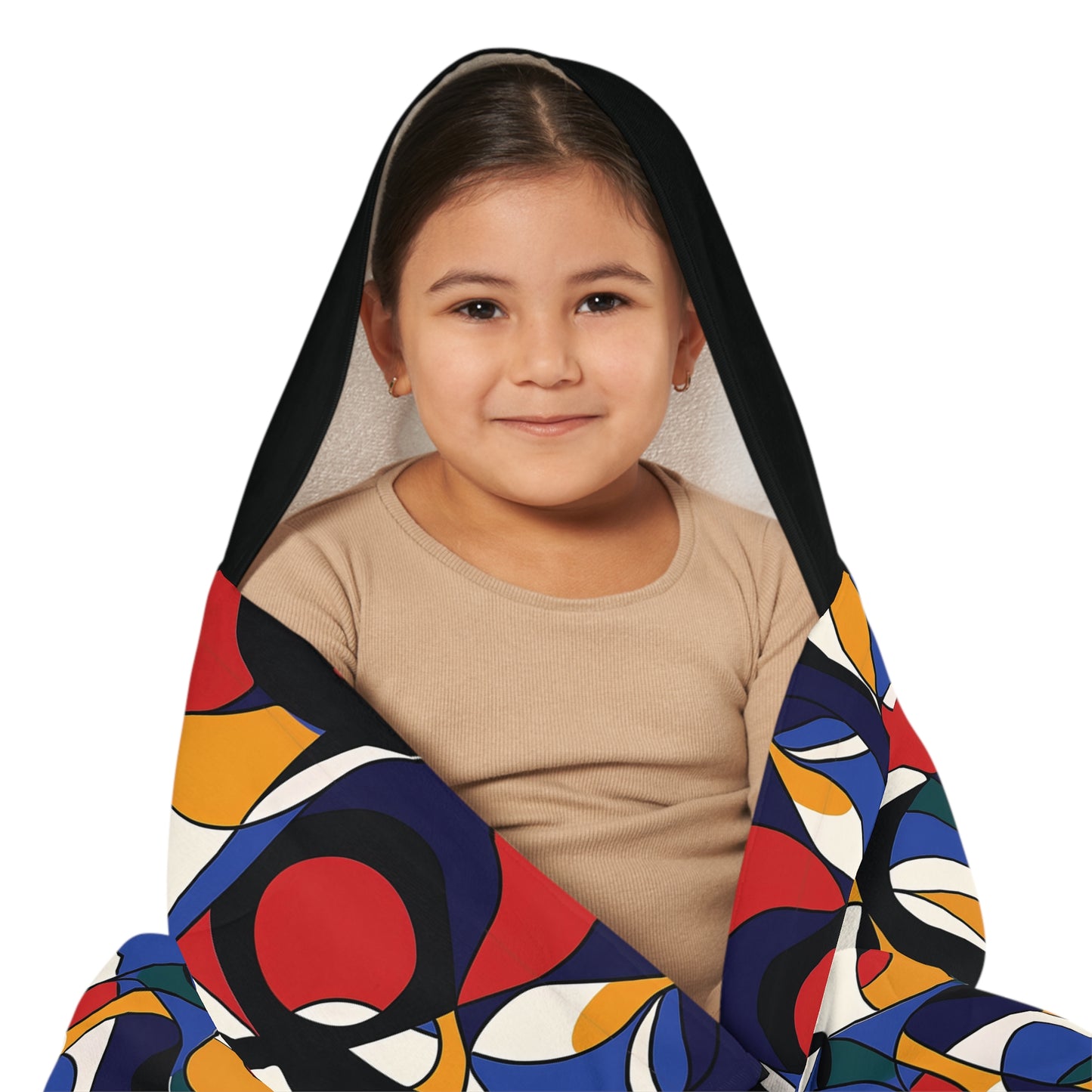 Chromatic Waves Snuggle Youth Hooded Towel