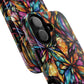 Luminous Whirl Tough Magnetic iPhone Cases, Vibrant Protection, Unique Floral Print, Durable Cover, Gift for Tech Lovers, iPhone Accessory, Stained Glass iPhone Design.