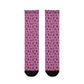 Winter Wonderland Pink Sublimation Crew Socks