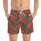 Red Tropical Bliss Swim Trunks (AOP)