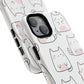 Cute Kawaii Cat Tough Magnetic iPhone Case, Cute Cat Lover Gift, Kawaii iPhone Cover, Tough iPhone Case, Unique Pet Themed Accessory,