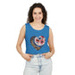 Floral Hearts Unisex Garment-Dyed Tank Top