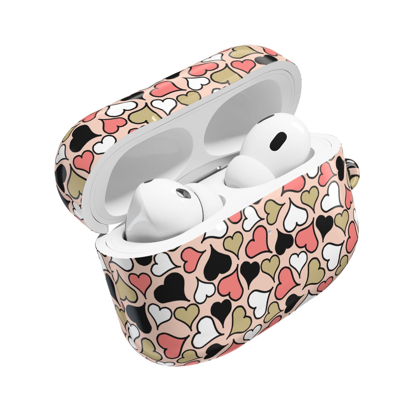 Love Hearts AirPod Cases - Cute Heart Pattern Earbud Holder.