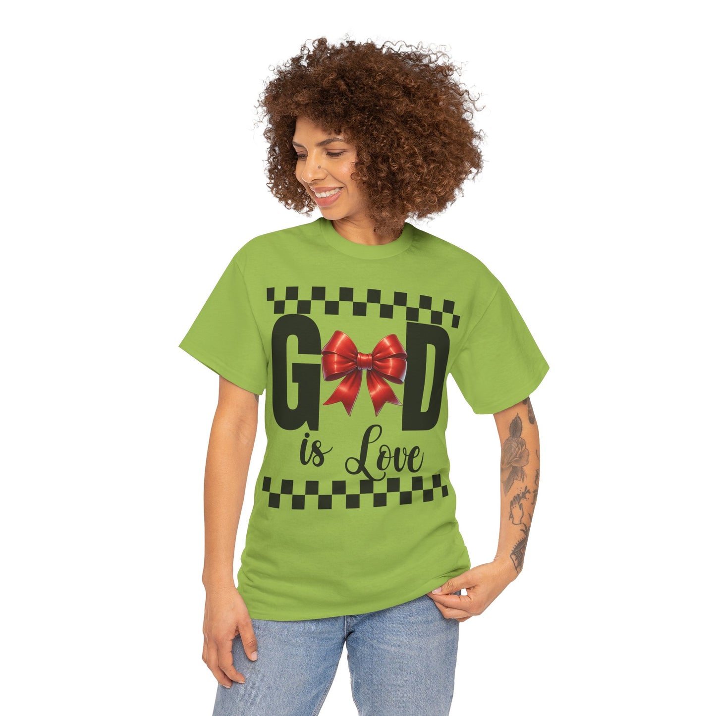 GOD is LOVE Charm Unisex Heavy Gildan Cotton Tee.