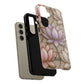 Personalized Lotus Floral Stained Glass Effect Tough Phone Case
