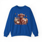 Autumn Highland Cow Charm Unisex Heavy Blend™ Crewneck Sweatshirt